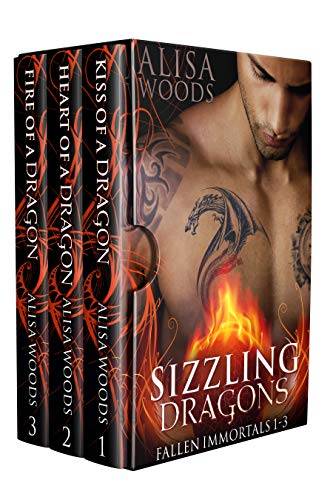 Sizzling Dragons Box Set (Books 1-3: Fallen Immortals)—Dragon Shifter Paranormal Romance